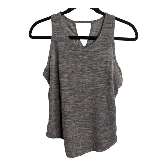 Halara‎ Back Curved Hem Sleeveless Yoga Tank Top in Deep Gray Texture Small NWT - Picture 5 of 8